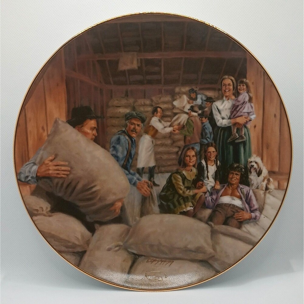 WELCOME TO WALNUT GROVE Plate Little House on the Prairie Television RARE #1394